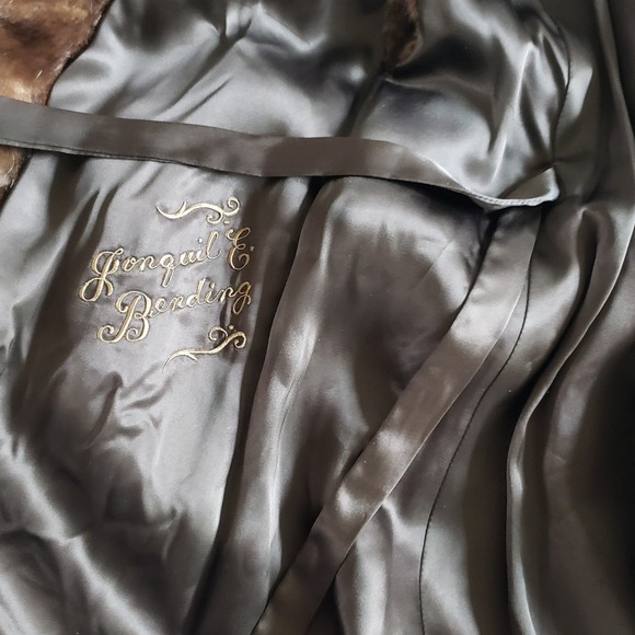 Evans Mink Fur Coat Womens S Brown Real Mink Vintage Long Floor Length Capsule - Picture 4 of 7